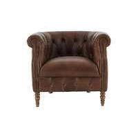 New England Dukes Leather Armcha...