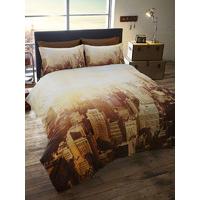 New York City Scape Double Duvet Cover and Pillowcase Set