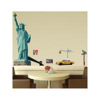 new york statue of liberty and icons wall stickers