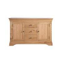 newark oak veneer large sideboard