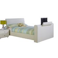 New York TV Bedstead White Double