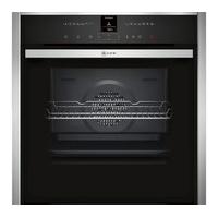 neff b25cr22n1b easyclean pyrolytic single electric oven in stainless  ...