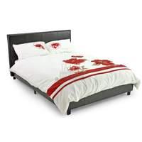 New York Faux Leather Bed Frame Double