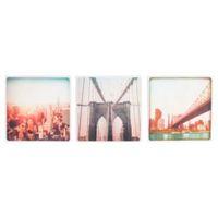 New York Pastel Canvas Art Set (W)30cm (H)30cm