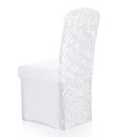 new design rose flower stretchable wedding banquet chair cover spandex ...