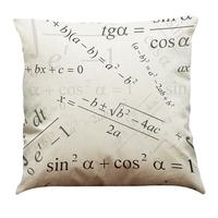 New Fashion Diverse Special Mathematical Chemical Formula Elements Linen Printed Throw Pillow Covers Pillowcases Cushion Decorative for Children Playr