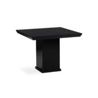 nero 100cm square black marble dining table