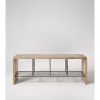 Nevis Bench in Mango Wood & Charcoal