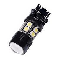 NEW 3157 6000K White Reverse Back Up Cree Projector Lens 12SMD 7W LED Light Bulb