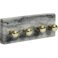 necklace black marble rack with knobs set of 2