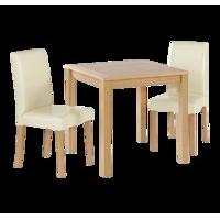 newport small dining set brown