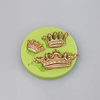 New Arrival imperial crown shaped 3D silicone cake fondant mold cake decoration tools Color Random