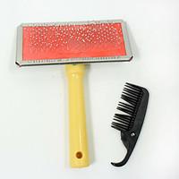 New hot selling high quality Wood pet dog comb Round Needle With points Practical beauty pet brush Give a small comb