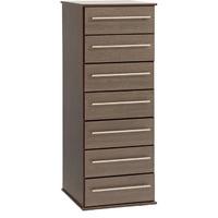 new york 7 drawer narrow chest beech