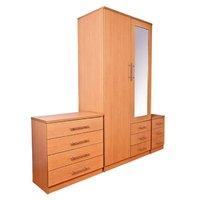 New Hampshire 2 Door Wardrobe Bedroom Set GFW Las Vegas 2 Door Wardrobe Bedroom Set