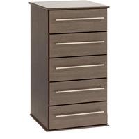 New York 5 Drawer Narrow Chest Beech