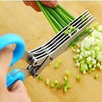 New Multifunctional Stainless Steel Kitchen Scissor Cut Tool Chopped Green Onion