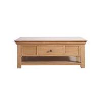 newark oak and oak veneer coffee table