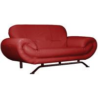 Nena 2 Seater Leather Sofa Red
