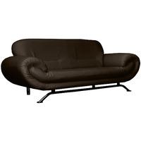 Nena 3 Seater Leather Sofa Brown 3 Seater