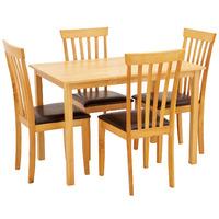 Newark 110cm Dining Table with 4 Chairs