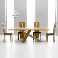 Nevada 225cm Dining Table with 4 Colorado Chairs