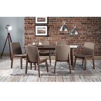 Newbury Wooden Extending Dining Table In Walnut With 6 Chairs