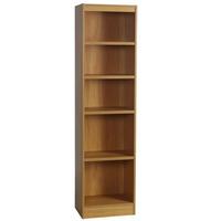 Newmarket High Level Bookcase Warm Oak