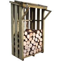New Forest 109x115x117xm Small Flip Top Log store