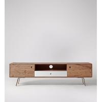 ned media unit in acacia white