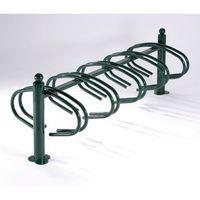 NEW YORK CYCLE RACK 10 BIKES GREEN PAINTED