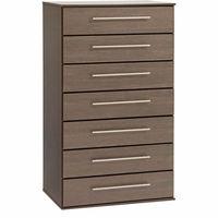 New York 7 Chest of Drawers Gloss Black