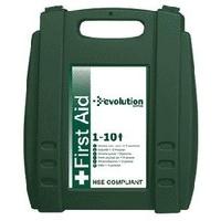 New. Safety First-Aid Standard Statutory Kit with Wall Bracket 1-10 Persons W170xH260xD80mm Ref K10T