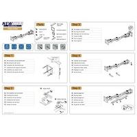 newstar tvflatscreen wall mount 3 pivots tiltable for 10 30 screen sil ...