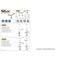 Newstar Flatscreen/Monitor Desk Mount (clamp & grommet) for dual screen 10-27\