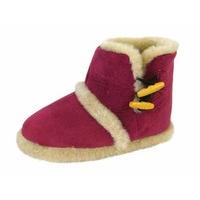 New Ladies Coolers Slippers Warm Microsuede Boot & Toggle Fasteners 322