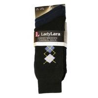 New Ladies SHORT Mini Argyle Design Warm Thermal Winter boot Socks 4-8 12PK