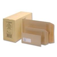 New Guardian Envelopes Lightweight Pocket Press Seal Window 80gsm Manilla DL [Pack of 1000]