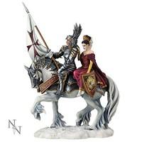 Nemesis Now - Faith Medieval Templar Knight & Queen Figurine by Ruth Thompson - 35cm