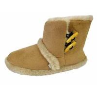 New Ladies Coolers Slippers Warm Microsuede Boot & Toggle Fasteners 322