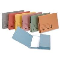 new 5 star document wallet full flap 285gsm capacity 32mm foolscap yel ...
