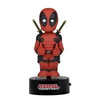 NECA NECA61389 15 cm Marvel Dead Pool Solar Powered Body Knocker Bobble Head Figure