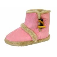 New Ladies Coolers Slippers Warm Microsuede Boot & Toggle Fasteners 322