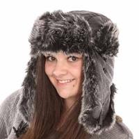 New Mens Womens Unisex Fur Digi Effect Trapper Warm Winter Thermal Hat AW115