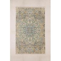 Neva Medallion Printed Blue 5x7 Rug, BLUE