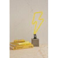 Neon Lightning Table Lamp, YELLOW