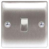 nexus 10ax 2 way single stainless steel single light switch