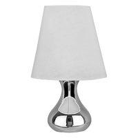 Nell Table Lamp Chrome Fabric Shade