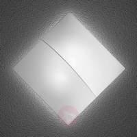 Nelly S - quadratic wall light with fabric 60cm