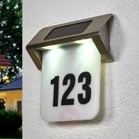 Nelson solar LED house number light